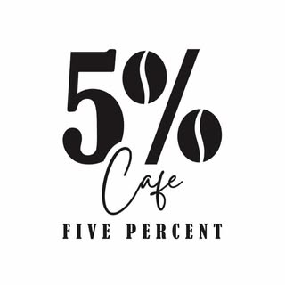 5% Cafe logo