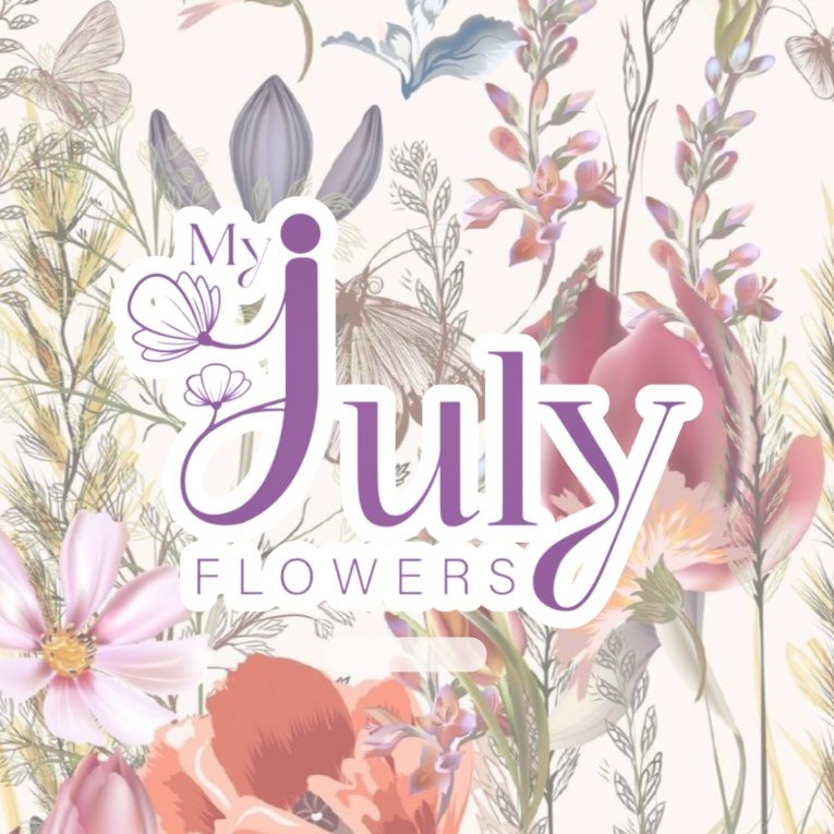 July Flowers logo
