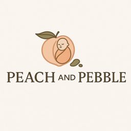 Peach and Pebble logo