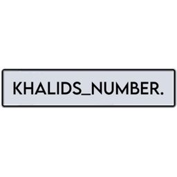 Khalid's Number logo