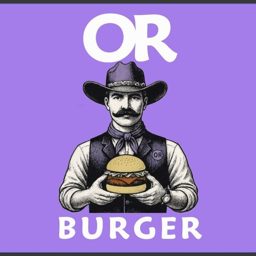O R Burger logo