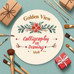 Golden View Calligraphy logo